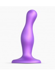 Фиолетовая насадка Strap-On-Me Dildo Plug Curvy size S - Strap-on-me - купить с доставкой в Салавате