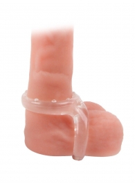 Прозрачное двойное эрекционное кольцо - Sex Expert - в Салавате купить с доставкой