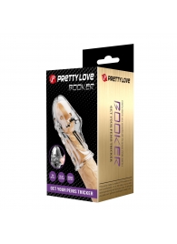 Прозрачная насадка на пенис Booker - 8 см. - Baile - в Салавате купить с доставкой