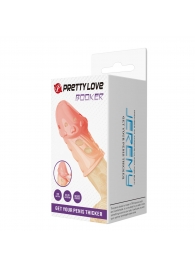 Телесная насадка на пенис Booker - 8 см. - Baile - в Салавате купить с доставкой