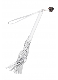 Белая кожаная плеть - 50 см. - Pecado - купить с доставкой в Салавате