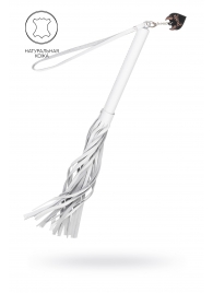 Белая кожаная плеть - 50 см. - Pecado - купить с доставкой в Салавате