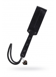 Черный кожаный пэддл - 32 см. - Pecado - купить с доставкой в Салавате