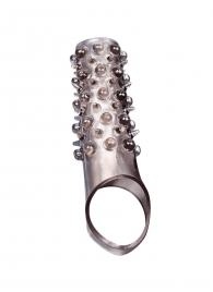 Дымчатая насадка на пенис с шипами и выпуклостями - 12 см. - Sex Expert - в Салавате купить с доставкой