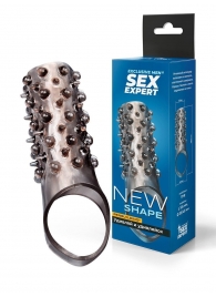 Дымчатая насадка на пенис с шипами и выпуклостями - 12,5 см. - Sex Expert - в Салавате купить с доставкой