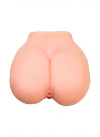 Реалистичный мастурбатор в форме попки с 2 любовными входами - No Name - в Салавате купить с доставкой