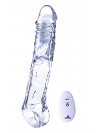 Прозрачная насадка-удлинитель Length Enhancer With Bullet с подхватом - 22,3 см. - NMC - в Салавате купить с доставкой