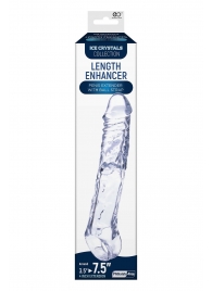 Прозрачная насадка-удлинитель Length Enhancer с подхватом - 22,3 см. - NMC - в Салавате купить с доставкой