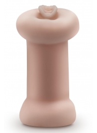 Телесный люминесцентный двусторонний мастурбатор Tasha - Blush Novelties - в Салавате купить с доставкой