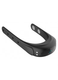 Черное эрекционное виброкольцо на ремешках - Boys of Toys - в Салавате купить с доставкой