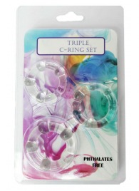 Набор из 3 эрекционных прозрачных колец - Boys of Toys - в Салавате купить с доставкой