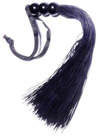 Черная силиконовая плетка - 25,4 см. - Boys of Toys - купить с доставкой в Салавате