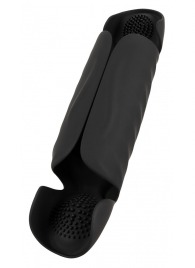 Черный вибромастурбатор с трехточечной стимуляцией Penis Trainer with 3 Point Stimulation - Orion - в Салавате купить с доставкой