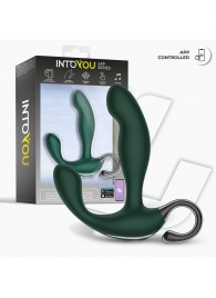 Зеленый вибромассажёр простаты Greeny - 12,8 см. - Intoyou - в Салавате купить с доставкой
