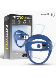 Синее интерактивное эрекционное виброкольцо Rank - Intoyou - в Салавате купить с доставкой