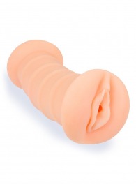 Телесный двусторонний мастурбатор с вибропулей и эрекционными кольцами в комплекте - Sexy Girl - в Салавате купить с доставкой