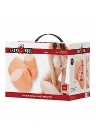 Телесный мастурбатор Liora с 2 любовными тоннелями - Baile - в Салавате купить с доставкой