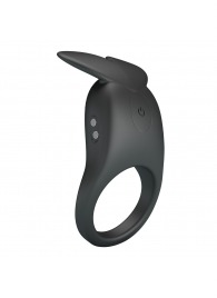 Черное перезаряжаемое виброкольцо Carlton - Baile - в Салавате купить с доставкой