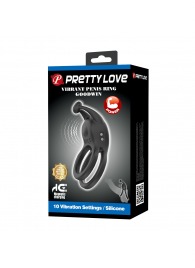 Черное перезаряжаемое виброкольцо Goodwin - Baile - в Салавате купить с доставкой