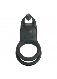 Черное перезаряжаемое виброкольцо Goodwin - Baile - в Салавате купить с доставкой