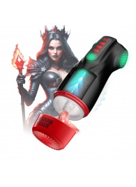 Интерактивный мастурбатор Raven с вакуумом, вибрацией и подсветкой - Shots Media BV - в Салавате купить с доставкой