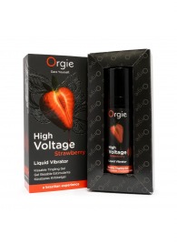 Жидкий вибратор Orgie High Voltage Strawberry - 15 мл. - ORGIE - купить с доставкой в Салавате