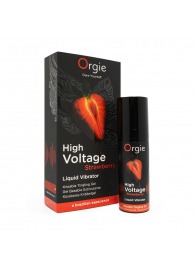 Жидкий вибратор Orgie High Voltage Strawberry - 15 мл. - ORGIE - купить с доставкой в Салавате