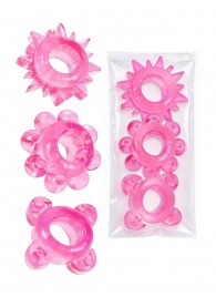 Комплект из 3 розовых эрекционных колец - Erowoman-Eroman - в Салавате купить с доставкой