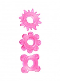 Комплект из 3 розовых эрекционных колец - Erowoman-Eroman - в Салавате купить с доставкой