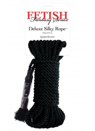 Черная веревка для фиксации Deluxe Silky Rope - 9,75 м. - Pipedream - купить с доставкой в Салавате