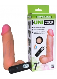 Фаллическая насадка Харнесс UNICOCK 7  с вибрацией - 19 см. - LOVETOY (А-Полимер) - купить с доставкой в Салавате