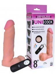 Фаллическая насадка Харнесс UNICOCK 8  с вибрацией - 20 см. - LOVETOY (А-Полимер) - купить с доставкой в Салавате
