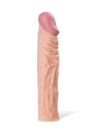 Насадка с ярко выраженной головкой и рельефным стволом - 19 см. - A-toys - в Салавате купить с доставкой