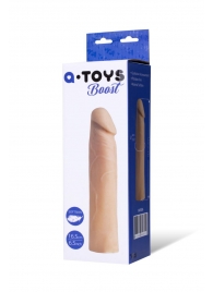 Реалистичная насадка с ярко выраженной головкой - 16,5 см. - A-toys - в Салавате купить с доставкой Реалистичная насадка с ярко выраженной головкой - 16,5 см. - A-toys - в Салавате купить с доставкой