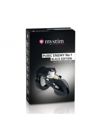 Пояс верности с электростимуляцией Mystim Pubic Enemy No1 Black Edition - MyStim - купить с доставкой в Салавате