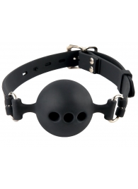 Силиконовый кляп-шар с отверстиями для дыхания Silicone Breathable Ball Gag Small - Pipedream - купить с доставкой в Салавате