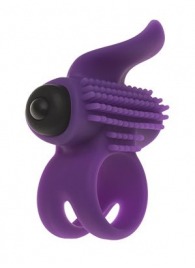 Эрекционное кольцо с подхватом мошонки и стимуляцией клитора Bullet Lastic Ring - Adrien Lastic - в Салавате купить с доставкой