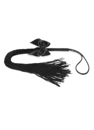 Чёрная плётка Lilly Whip Bijoux - Bijoux Indiscrets - купить с доставкой в Салавате