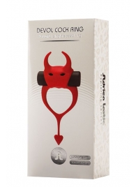 Красное эрекционное кольцо в форме дьяволенка DEVOL COCKRING - Adrien Lastic - в Салавате купить с доставкой