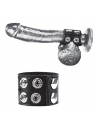 Ремень на член и мошонку 1.5  Cock Ring With Ball Strap - BlueLine - купить с доставкой в Салавате