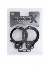 Чёрные наручники из листового металла BONDX METAL CUFFS BLACK - Dream Toys - купить с доставкой в Салавате