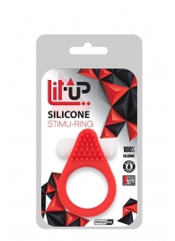 Красное эрекционное кольцо LIT-UP SILICONE STIMU RING 1 RED - Dream Toys - в Салавате купить с доставкой