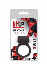 Чёрное эрекционное виброкольцо LIT-UP SILICONE STIMU RING 3 BLACK - Dream Toys - в Салавате купить с доставкой
