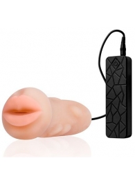 Мастурбатор-ротик с вибрацией REALSTUFF VIBRATING MASTURBATOR MOUTH - Dream Toys - в Салавате купить с доставкой