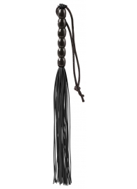 Чёрная мини-плеть из резины Rubber Mini Whip - 22 см. - Blush Novelties - купить с доставкой в Салавате