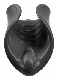Чёрный мастурбатор Vibrating Silicone Stimulator с вибрацией - Pipedream - в Салавате купить с доставкой
