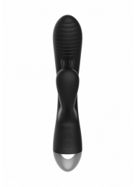 Чёрный вибратор E-Stimulation Rabbit Vibrator с электростимуляцией - 19 см. - Shots Media BV - купить с доставкой в Салавате