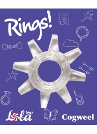 Прозрачное эрекционное кольцо Rings Cogweel - Lola Games - в Салавате купить с доставкой