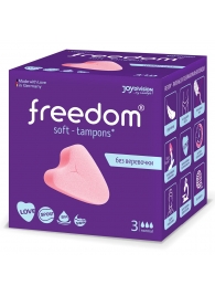 Женские гигиенические тампоны без веревочки FREEDOM normal - 3 шт. - Freedom - купить с доставкой в Салавате