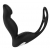 Черный вибромассажер простаты P-PLEASER W ERECTION ENHANCE - Dream Toys - в Салавате купить с доставкой